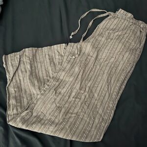 MOVING SALE!! $6!! Rewash Women's Brown Striped Wide Leg Pants